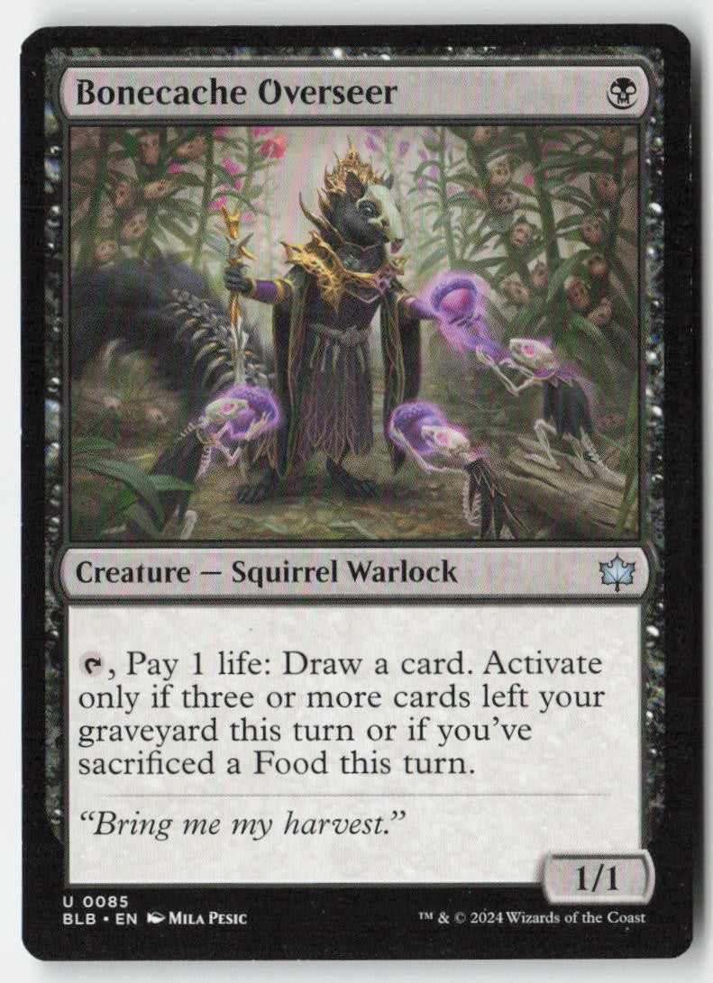 Bonecache Overseer BLB 85 Uncommon Moderately Played