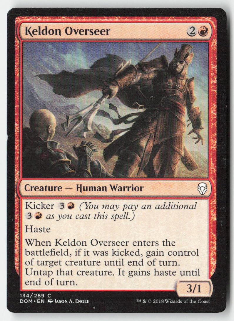 Keldon Overseer DOM 134 Common Moderately Played