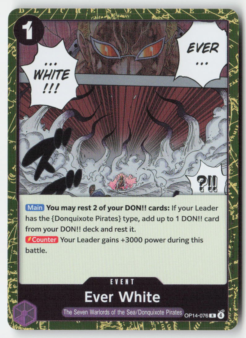 Ever White OP14-076 Foil Rare Lightly Played