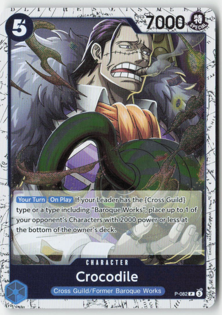 Crocodile (Pirate Foil) P-082 Foil Promo Lightly Played, Front