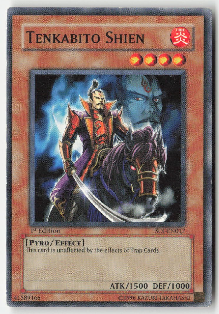 Tenkabito Shien SOI-EN017 1st Edition Common Moderately Played, Front
