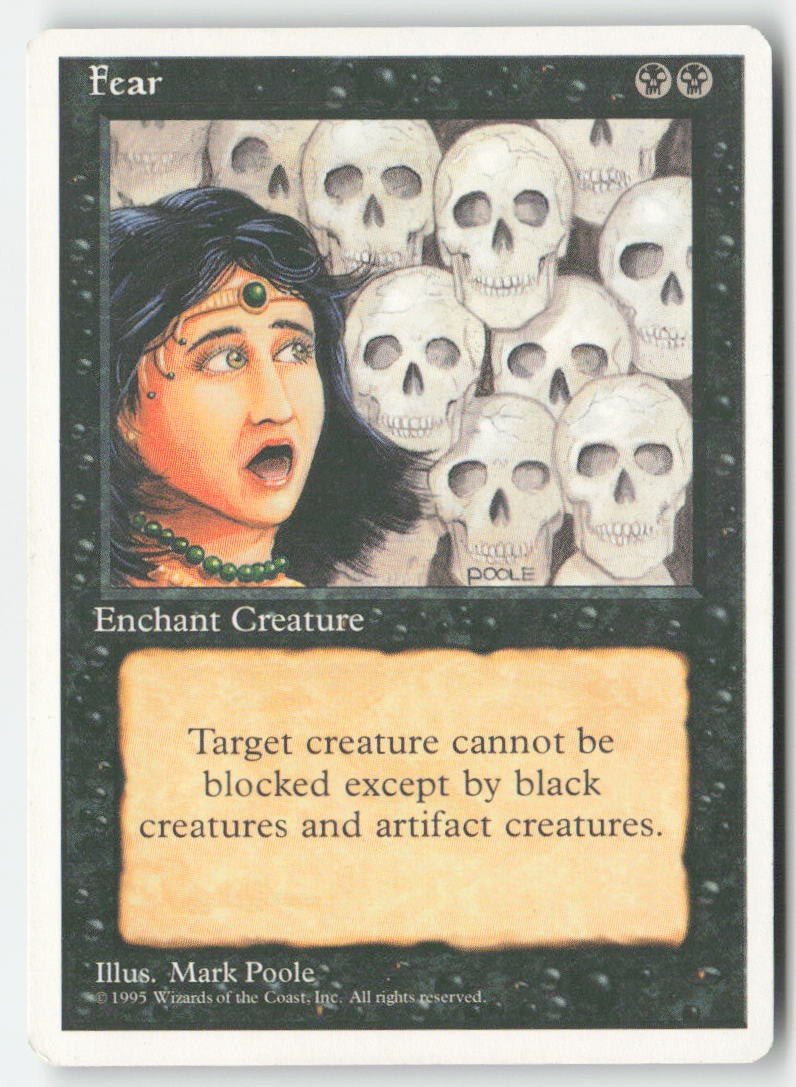Fear 4ED 137 Common Moderately Played, Front