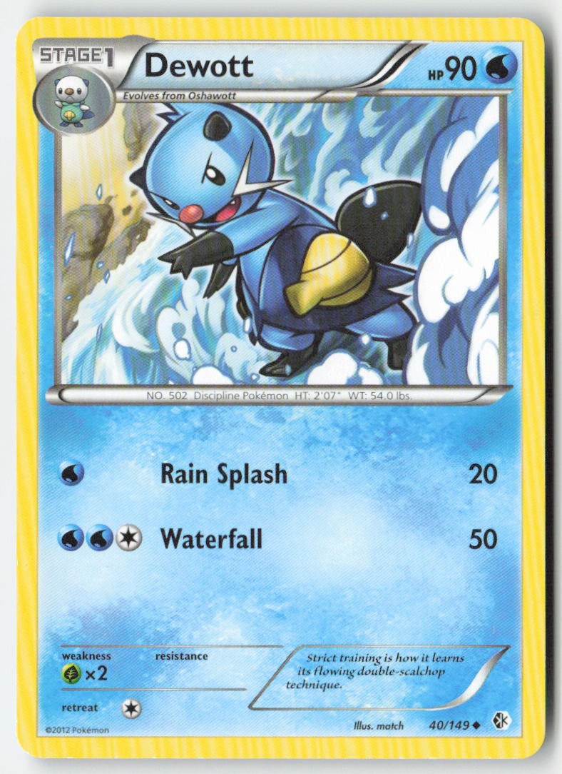 Dewott 40/149 Regular Boundaries Crossed Moderately Played