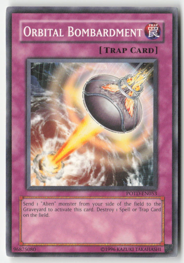 Orbital Bombardment POTD-EN053 Unlimited Common Moderately Played, Front
