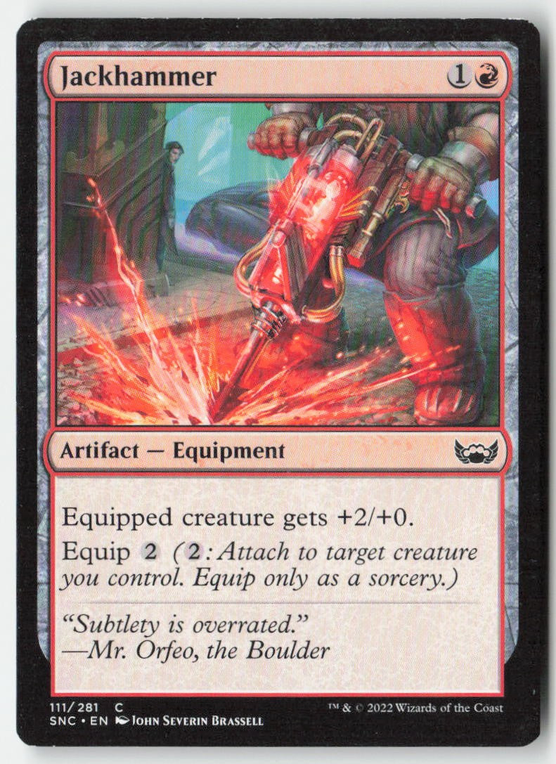 Jackhammer SNC 111 Common Moderately Played
