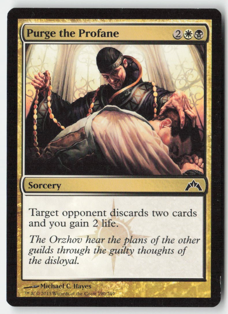 Purge the Profane GTC 190 Common Moderately Played