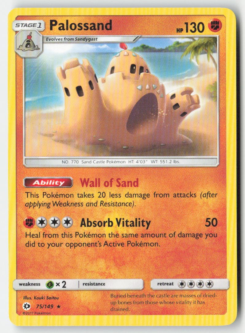 Palossand 75/149 Regular Sun & Moon Moderately Played