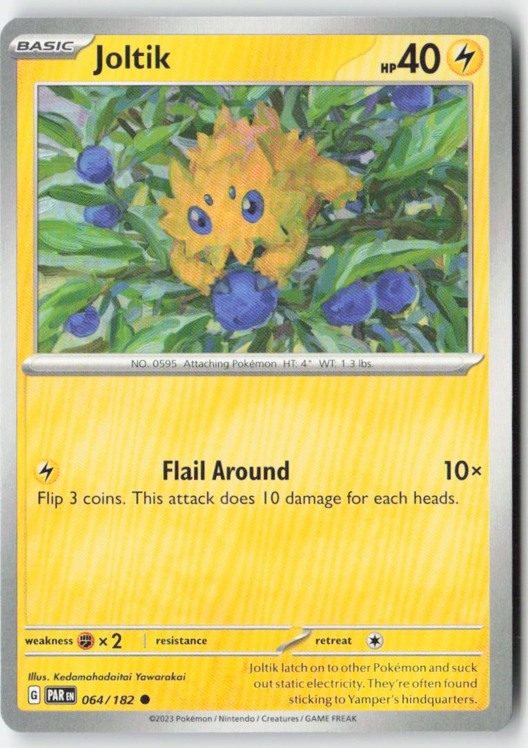 Joltik 064/182 Regular Paradox Rift Moderately Played, Front