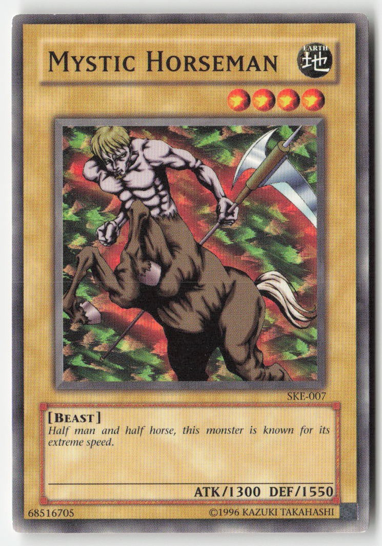 Mystic Horseman SKE-007 Unlimited Common Moderately Played, Front
