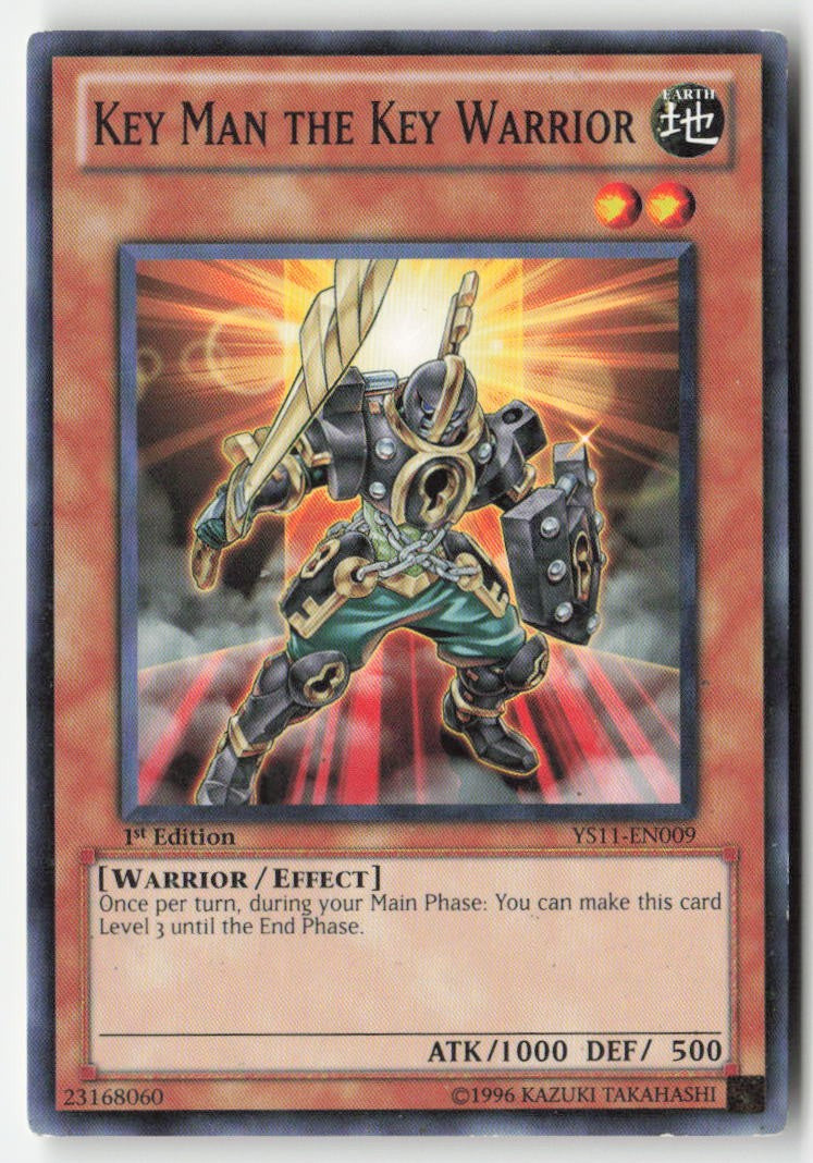 Key Man the Key Warrior YS11-EN009 1st Edition Common Moderately Played