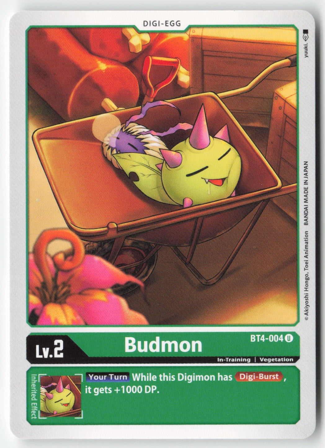Budmon BT4-004 Normal Uncommon Lightly Played