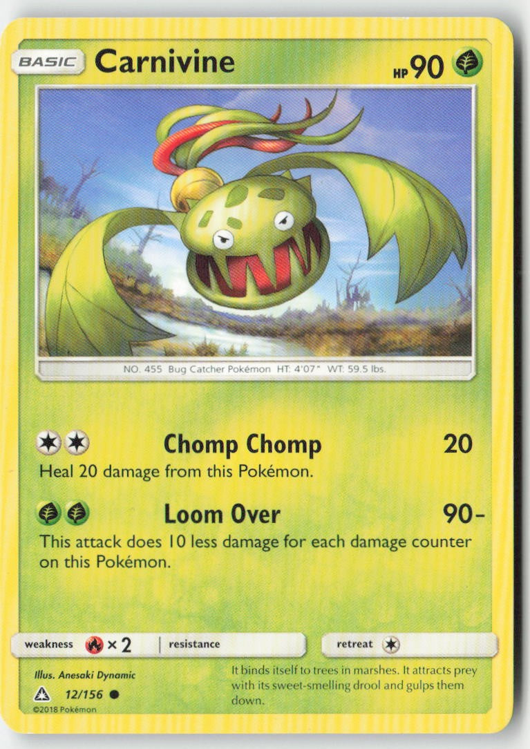 Carnivine 12/156 Regular Ultra Prism Moderately Played, Front