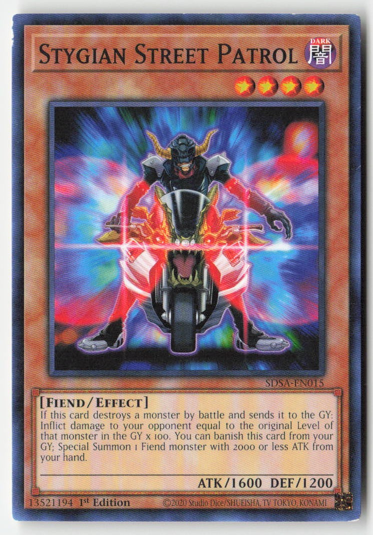Stygian Street Patrol SDSA-EN015 1st Edition Common Moderately Played, Front