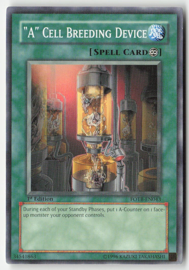 "A" Cell Breeding Device FOTB-EN043 1st Edition Common Moderately Played, Front