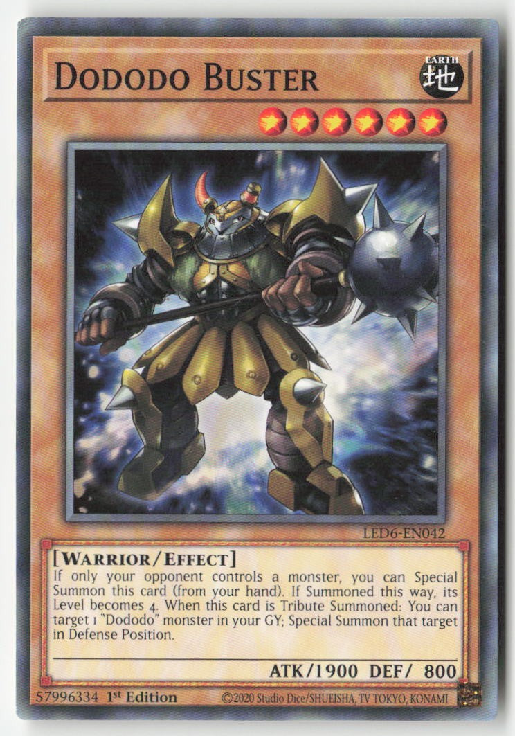 Dododo Buster LED6-EN042 1st Edition Common Moderately Played