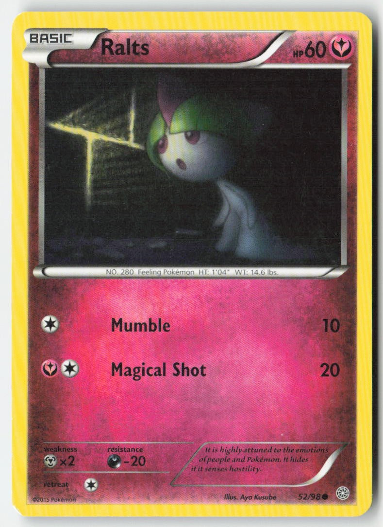 Ralts 52/98 Regular Ancient Origins Moderately Played