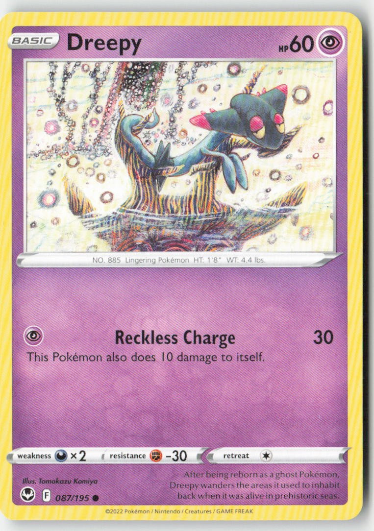 Dreepy 087/195 Regular Silver Tempest Moderately Played