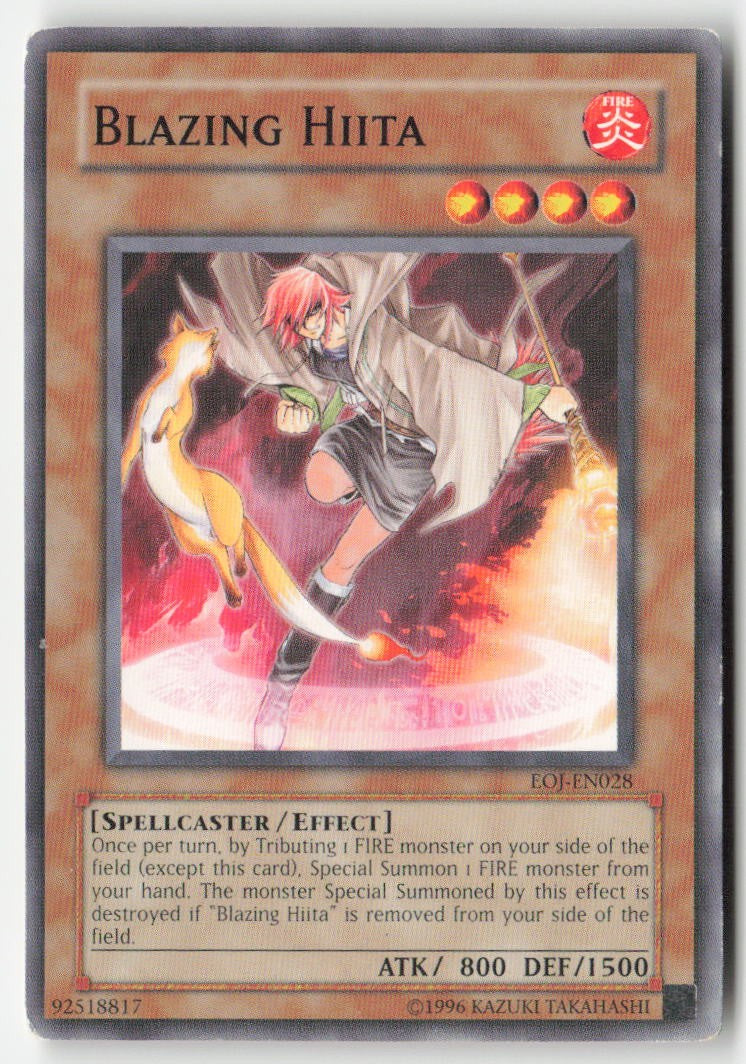 Blazing Hiita EOJ-EN028 Unlimited Common Moderately Played