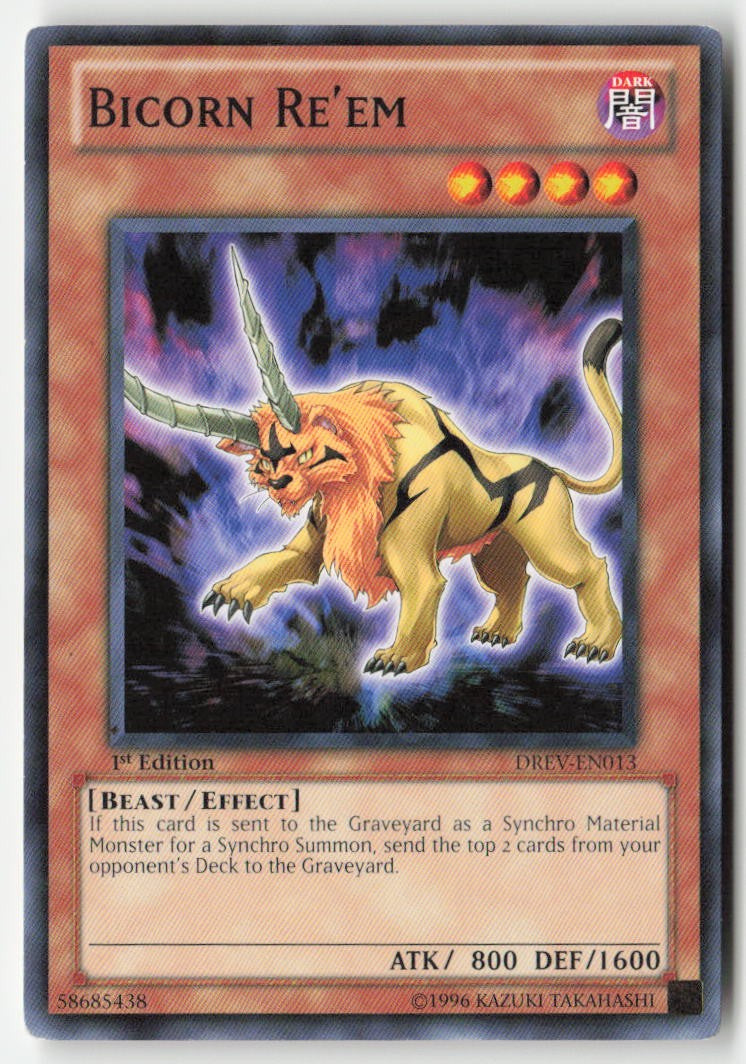 Bicorn Re'em DREV-EN013 1st Edition Common Moderately Played