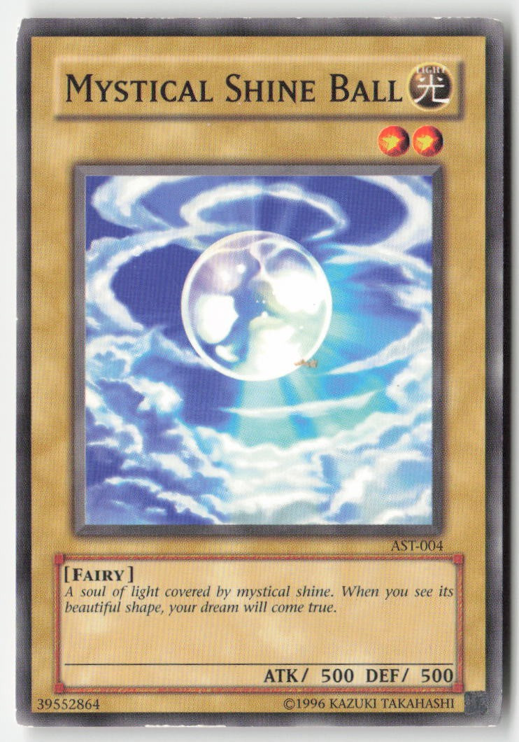 Mystical Shine Ball AST-004 Unlimited Common Moderately Played, Front