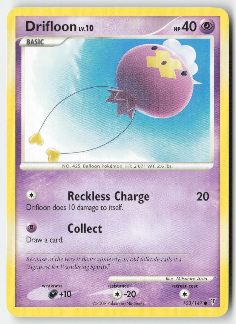 Drifloon 103/147 Regular Supreme Victors Moderately Played, Front
