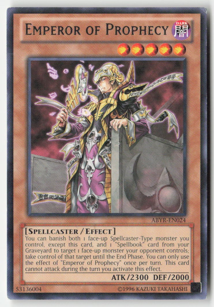 Emperor of Prophecy ABYR-EN024 Unlimited Rare Moderately Played