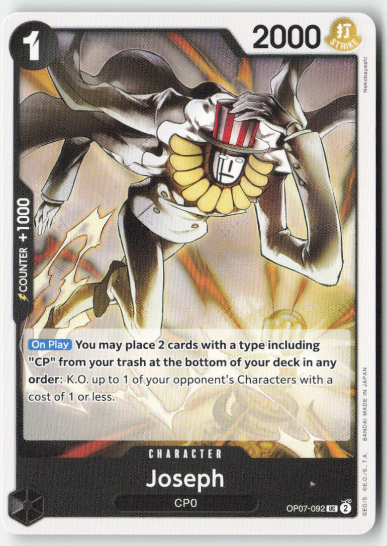 Joseph OP07-092 Normal Uncommon Lightly Played