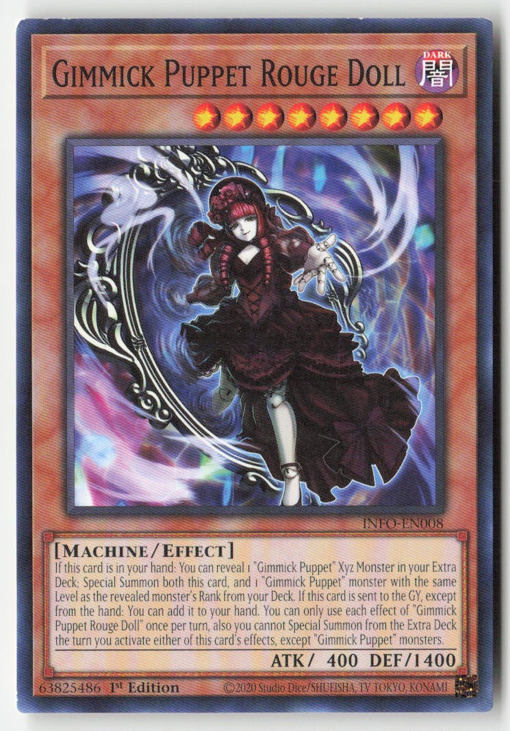 Gimmick Puppet Rouge Doll INFO-EN008 1st Edition Common Moderately Played, Front
