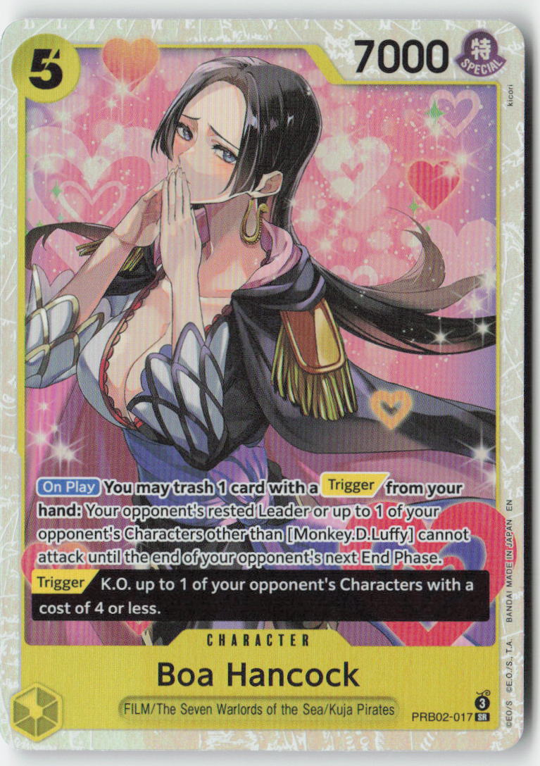 Boa Hancock PRB02-017 Foil Super Rare Lightly Played