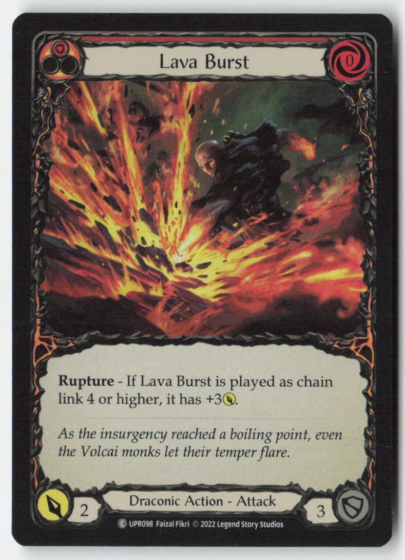Lava Burst #UPR098 - Uprising - Flesh and Blood - Common - Near Mint