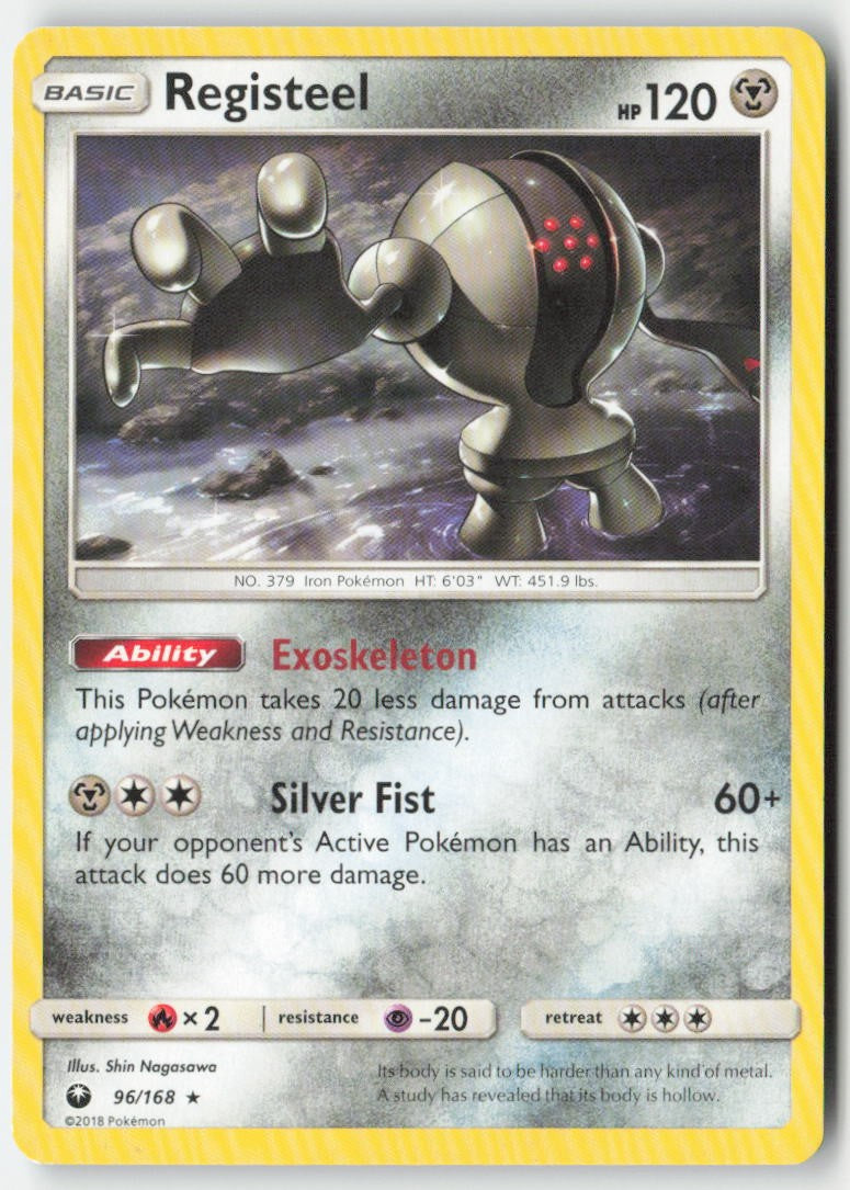 Registeel 96/168 Regular Celestial Storm Moderately Played