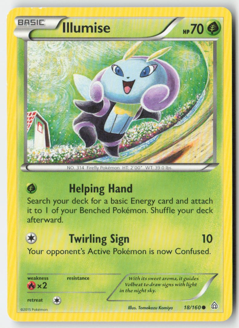 Illumise 18/160 Regular Primal Clash Moderately Played