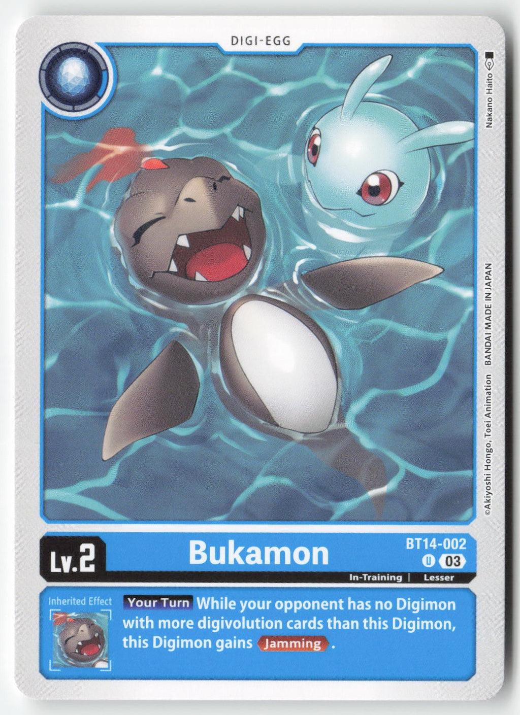 Bukamon BT14-002 Normal Uncommon Lightly Played