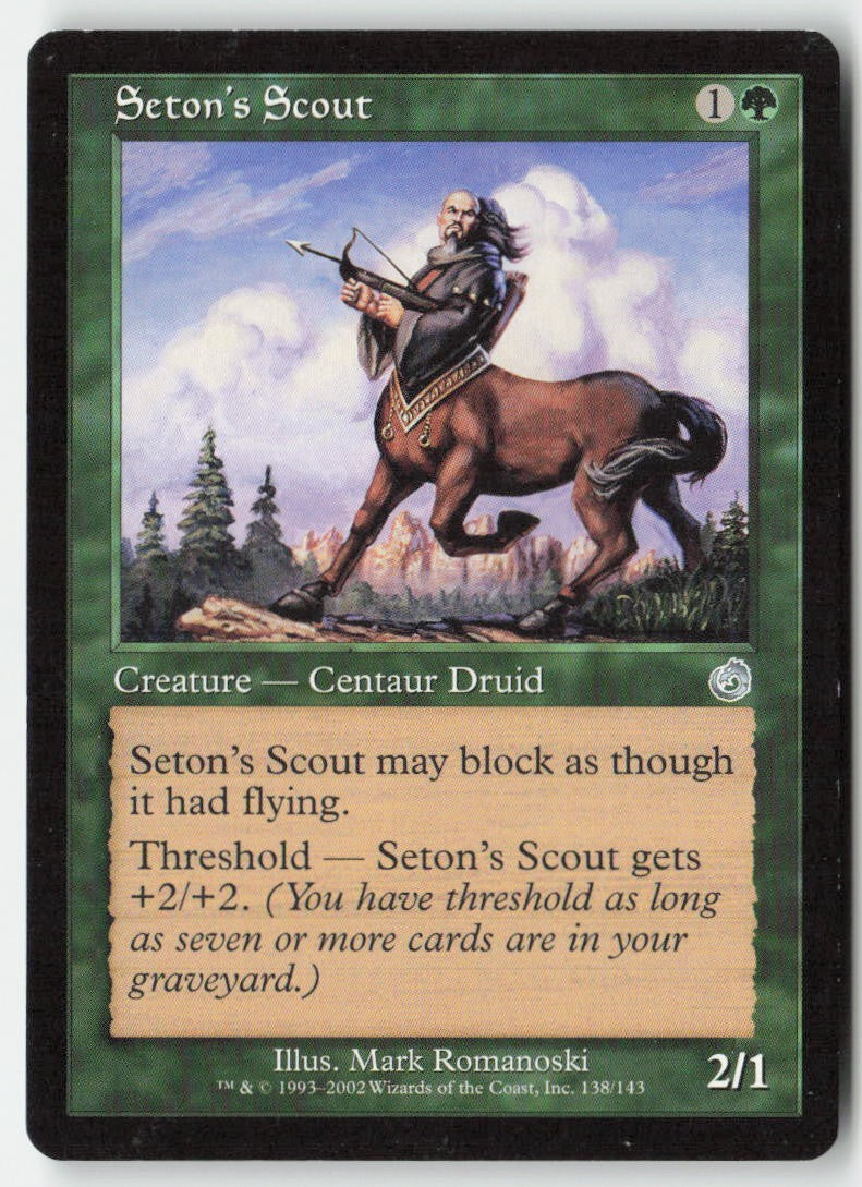 Seton's Scout TOR 138 Uncommon Moderately Played, Front
