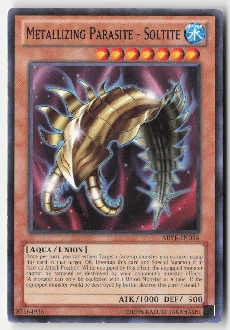 Metallizing Parasite - Soltite ABYR-EN034 Unlimited Common Moderately Played