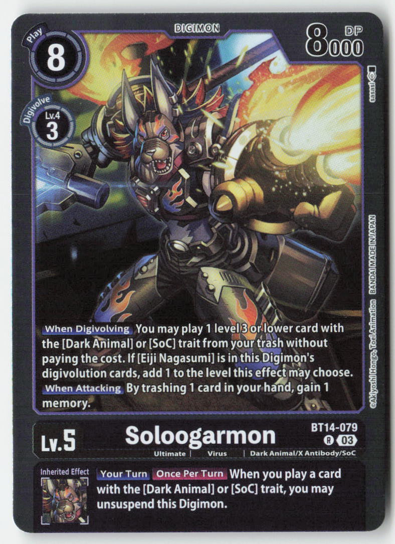 Soloogarmon BT14-079 Foil Rare Near Mint, Front
