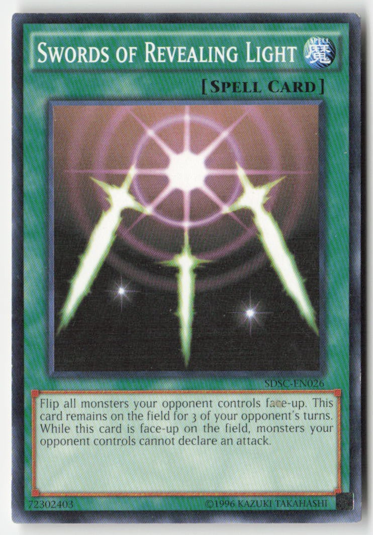 Swords of Revealing Light SDSC-EN026 Unlimited Common Moderately Played, Front