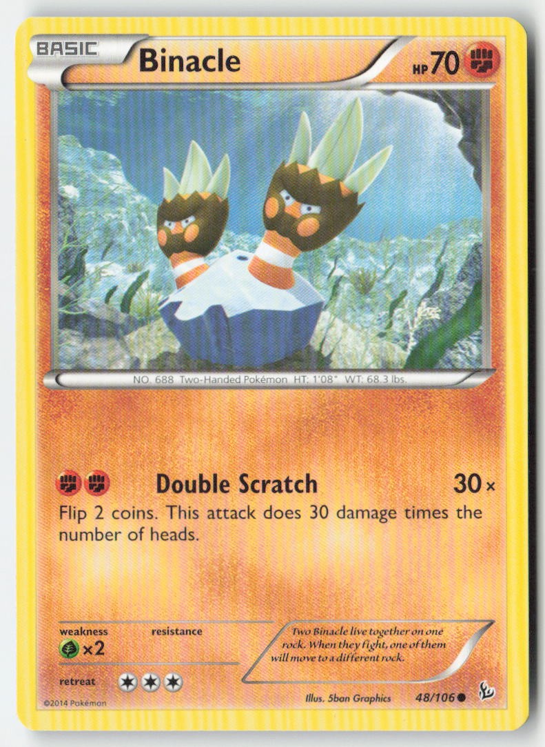 Binacle 48/106 Regular Flashfire Moderately Played