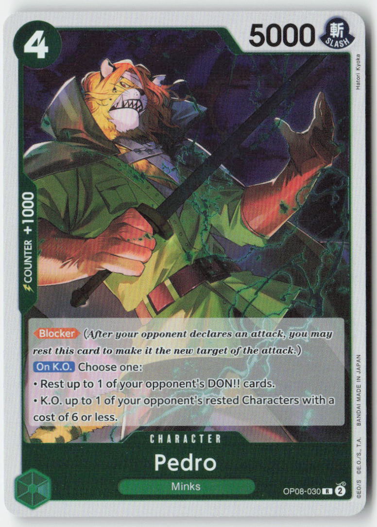 Pedro OP08-030 Foil Rare Lightly Played