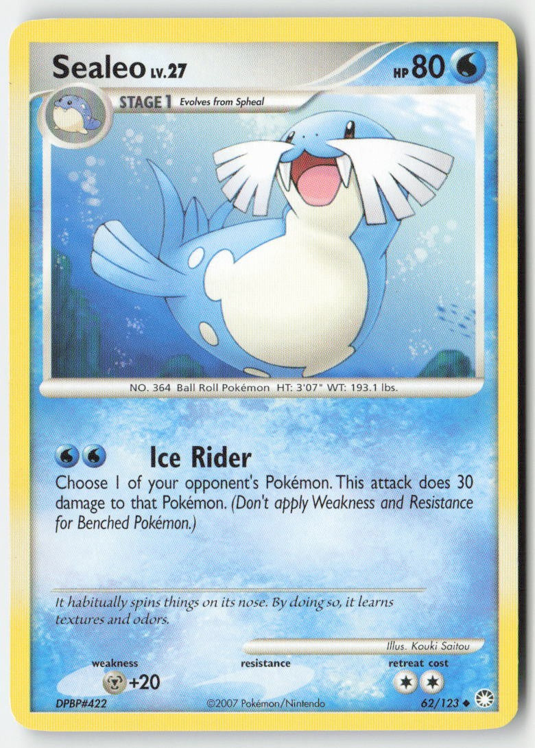 Sealeo 62/123 Regular Mysterious Treasures Moderately Played