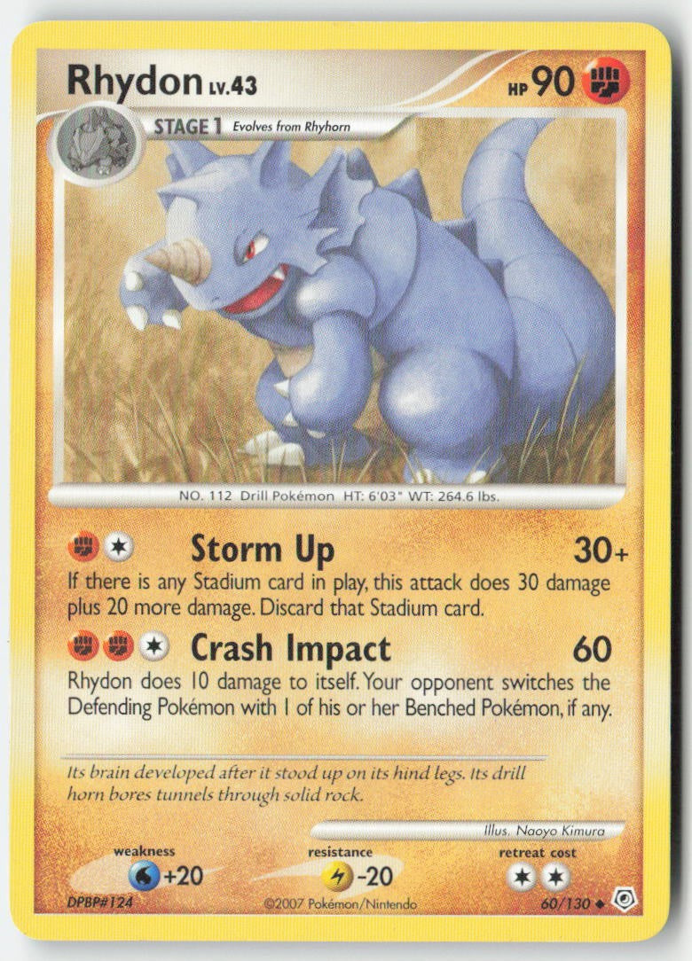 Rhydon 60/130 Regular Diamond & Pearl Moderately Played, Front