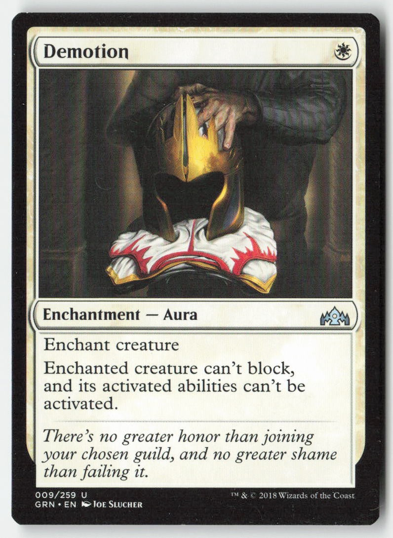 Demotion GRN 9 Uncommon Moderately Played