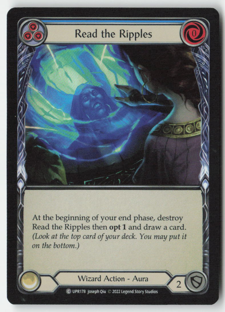 Read the Ripples (Blue) #UPR178 - Uprising - Flesh and Blood - Common - Near Mint