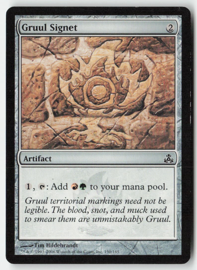 Gruul Signet GPT 150 Common Moderately Played