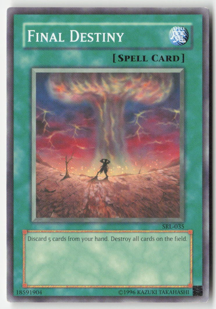 Final Destiny SRL-035 Unlimited Common Moderately Played, Front