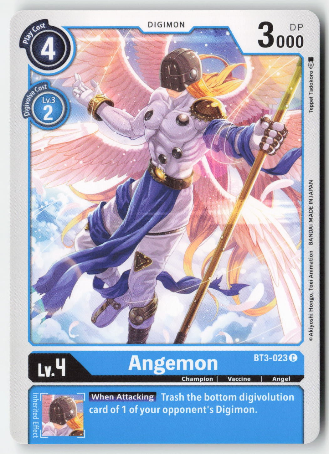 Angemon BT3-023 Normal Common Lightly Played