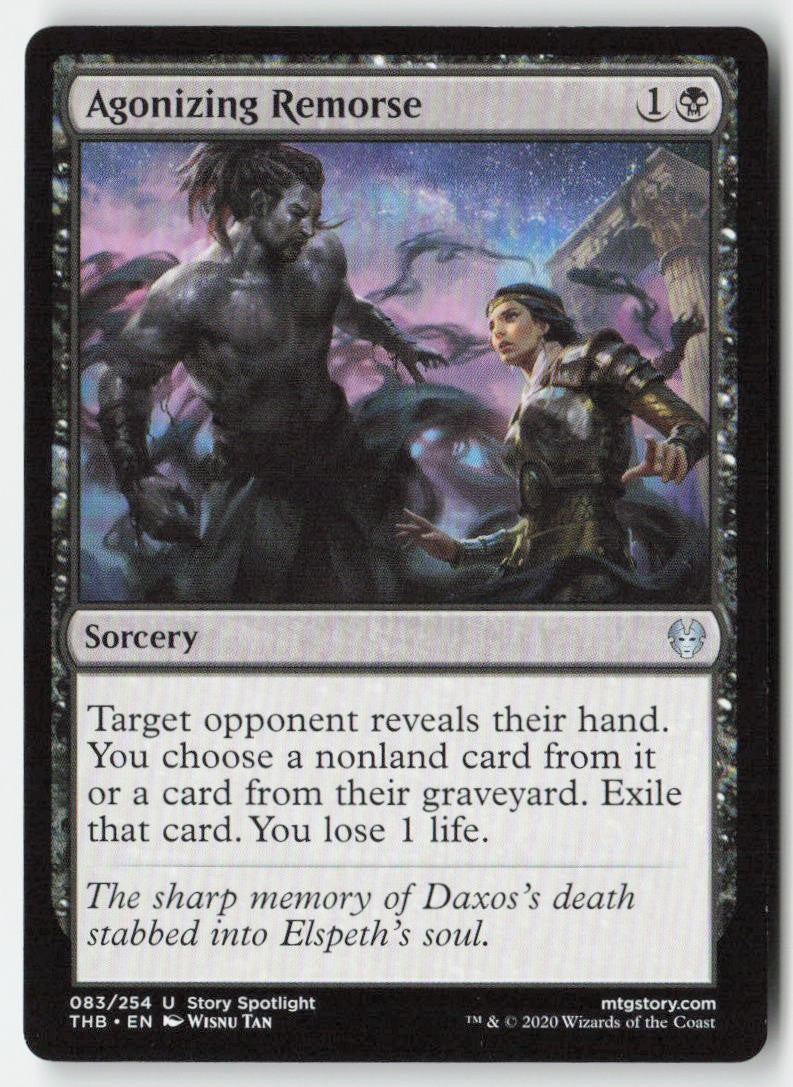 Agonizing Remorse THB 83 Uncommon Moderately Played