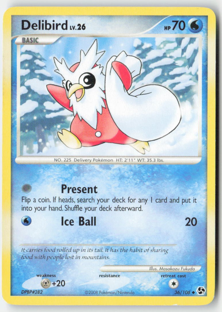 Delibird 36/106 Regular Great Encounters Moderately Played