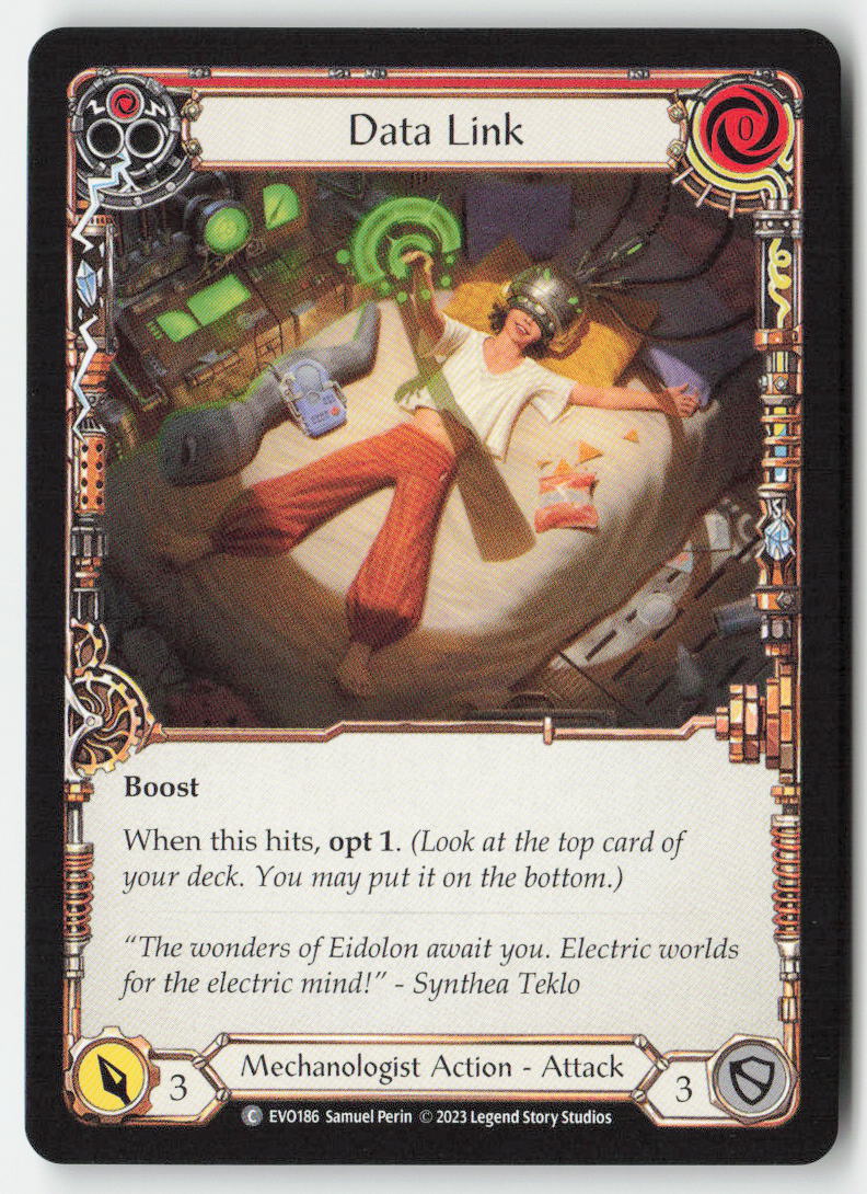 Data Link (Red) #EVO186 - Bright Lights - Flesh and Blood - Common - Near Mint