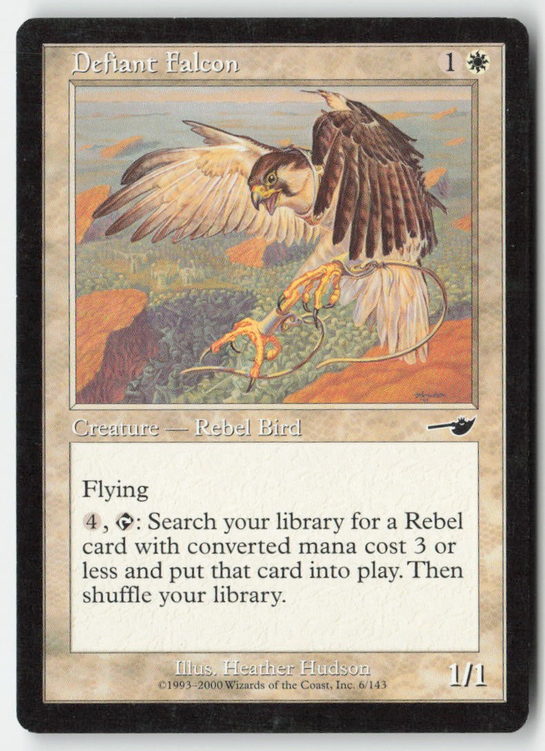 Defiant Falcon NEM 6 Common Moderately Played